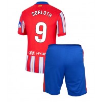 Dres Atletico Madrid Alexander Sorloth #9 Domáci pre deti 2024-25 Krátky Rukáv (+ trenírky)